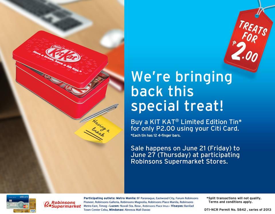 Citibank Kitkat Promo
