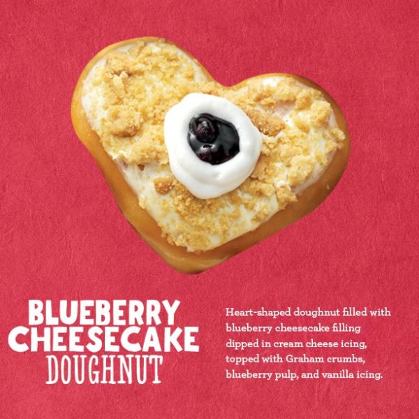 Blueberry cheesecake donut