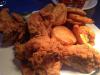 Golden Fried Chicken with Kamote(Sweet Potato) Chips