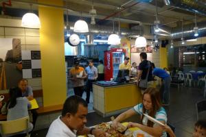 dining area and counter