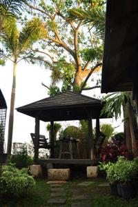 outdoor dining area