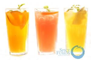 Fruit juices and mint 2