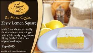 zesty lemon square