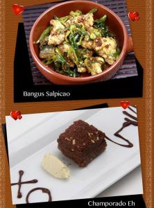 Bangus Salpicao and champorado eh