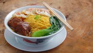 Awesome food with Fresh Prawn Dumpling & Nanking Beef.