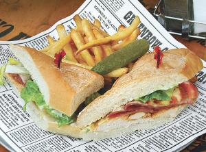 Chicken cordon bleu sandwhich