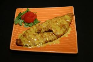 boneless tilapia with honey-mayo sauce