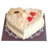 White Heart Cake