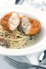 Cordon Bleu On Mushroom Carbonara